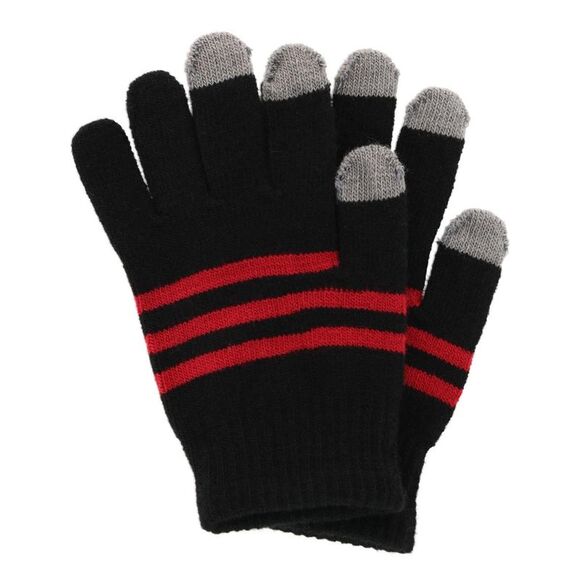 Grand Sierra Kids' One Size Striped Touchscreen Winter Glove - Picture 1 of 3
